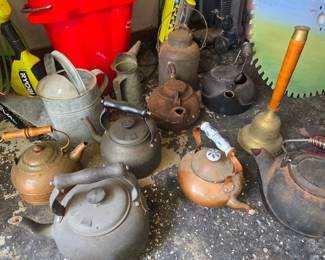 Cast Iton and Copper Kettles