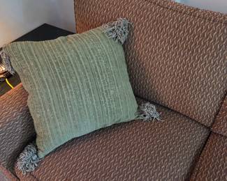 Fine Stickley made Sofa, close up of the pattern.