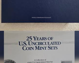 This is a complete set from 1962 to 1987 coin & stamp collection in its binder
