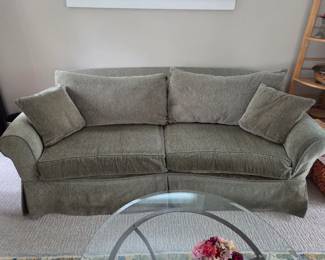 Lovely Slip covered Sofa with the tapestry fabric turned over
