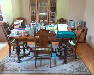 Dining table and chairs