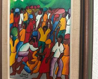 signed Carlo Decimus Haitian paintings
