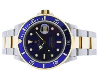 Rolex Submariner 18K YG/SS Bluesy Divers 40 Wristwatch