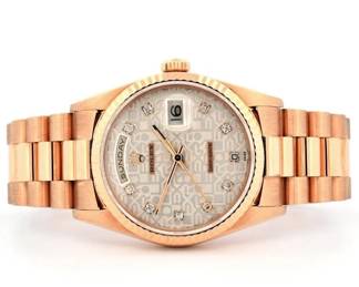 Rolex Day-Date 18K President Jubilee Diam 36 Watch