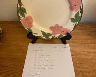 Franciscan Desert Rose dish set