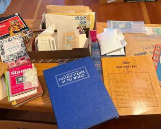 A Collection of Unsorted Stamps Accessories