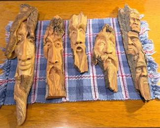 Jules Kubis Signed Wood Spirit Others