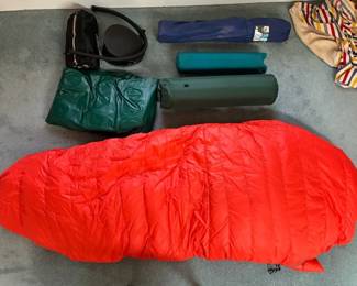 Eastern Mountain Sports Down Sleeping Bag, Thermarest Sleeping Pads And More