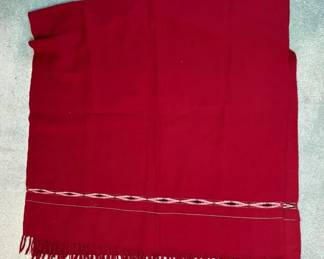 Red Wool Scarf
