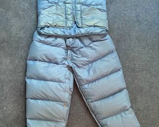 Vintage Eastern Mountain Sports Down Vest And Pants, Mens Small