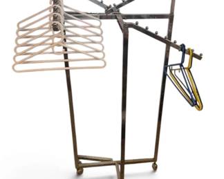 Commercial Chrome 4Way Slant Arm Garment Rack