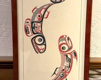 1985 Salmon Serigraph Signed By Artist