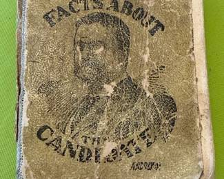 1904 miniature campaign book titled Facts About the Candidate featuring Theodore Roosevelt
