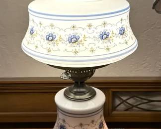 Abigail Adams 3Way Hurricane Table Lamp