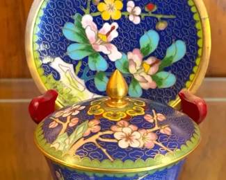 Chinese Cloisonne Blue