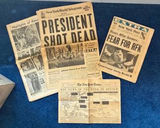 Kennedy Assassination Newspapers
