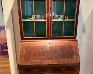 Queen Anne Style Wood Secretary