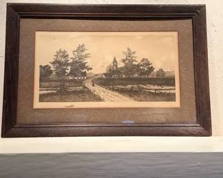 1893 Radtke, Lauckner Co Framed Etching