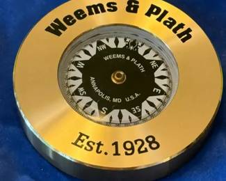 Weems Plath brass chart weight compass