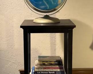 Rand McNally Globe, Wood Stand Travel Books