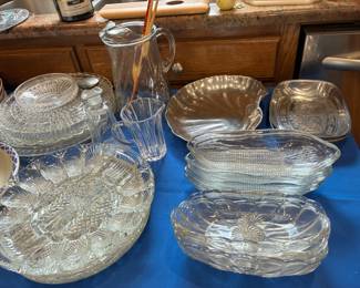 Glass serving pieces
