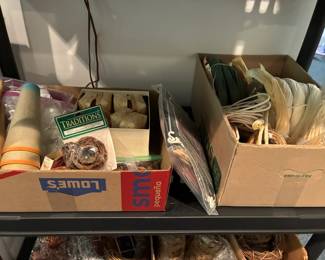 Raffia and other craft supplies
