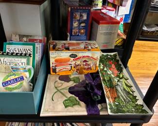 Cookbooks and kitchenware
