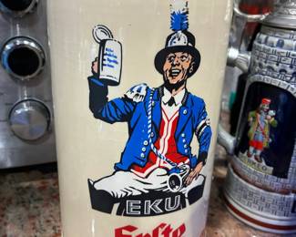 Vintage EKU Erste Kulmbacher stoneware beer stein