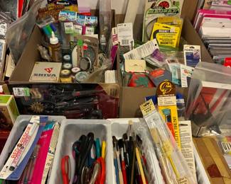 Sewing notions, scissors, etc.