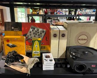 Kodak slide projector and accessories