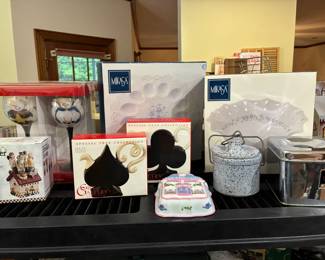 Mikasa serving pieces and other novelty serving pieces