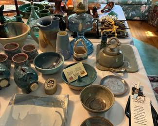 Large selection of pottery