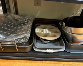 Roasting pan and baking sheets