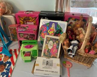 Vintage Barbies and Barbie accessories