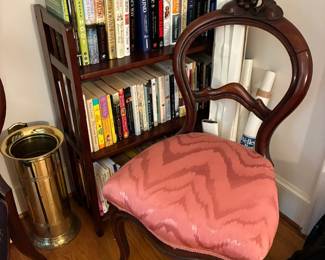 Antique Victorian balloon back chair