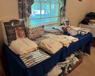 Sheets, pillowcases, and shams