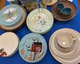 Luncheon/ salad plates in varying designs