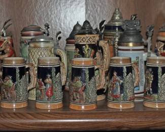 Steins with Various Designs