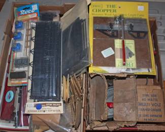 Train Display Parts, Bridge, Minature Cutter, More