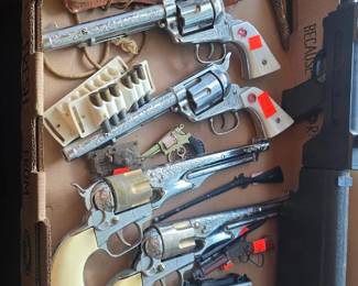 Hubley and Stallion Toy Guns Colt 45s