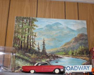Mountain Scene Art, Model Cars