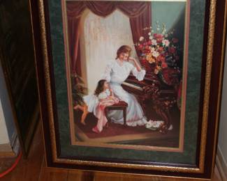 Framed Art Mother  Child