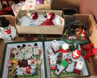 Small Ornaments, Figures, Snowman, Small Nativity