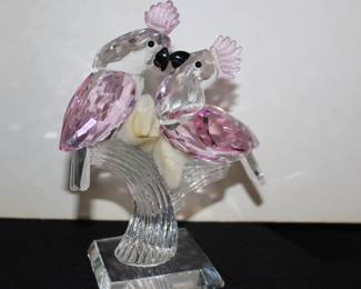 Art Glass Cockatiels