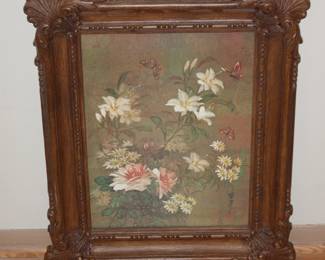 Floral Art in Frame