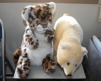 Steiff Polar Bear and Leopard