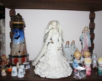 Light House, Lace Antique Doll, Figurines Religious Statuary
