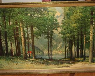Lake Scene Framed Art