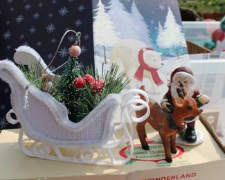 Sleigh Santa and Reindeer