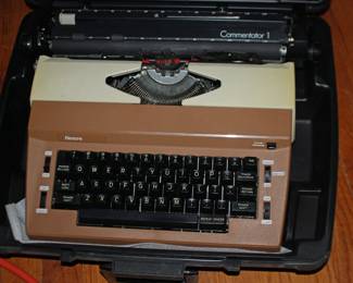 Sears Commentator Typewriter and Case